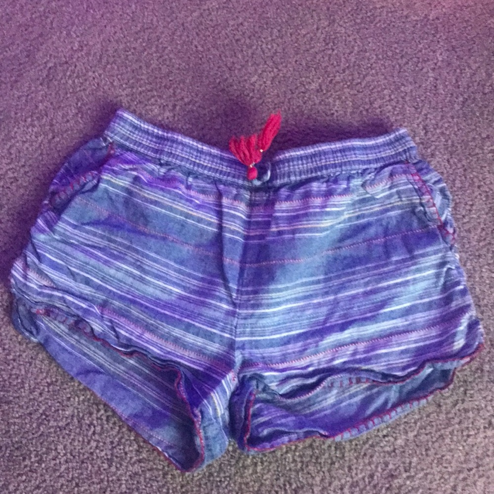 Girls striped shorts